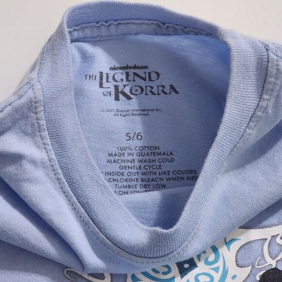 Girls Nickelodeon Legend of Korra Avatar Water Spirit Shirt Size 5/6 New w/o Tag - Picture 3 of 3